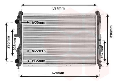 VAN WEZEL Radiators, Motora dzesēšanas sistēma 17002322